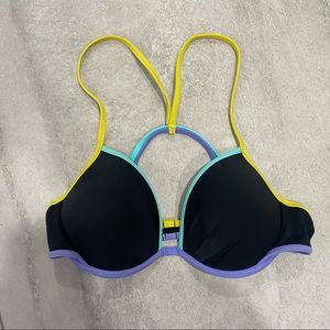 Victoria’s Secret Padded Swim Bikini Top Black